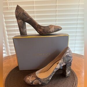 Louise et Cie Earthy Patterned Heels